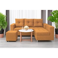 Sofá Seccional Minimalista Perú +Puff de regalo