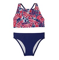 Ropa De Baño Bikini 2 piezas Para Niña Speedo - Rojo y Azul