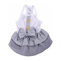 Vestido para Perrito Toy o Gatito - Gris