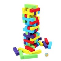 JUEGO JENGA EDUCATIVO PARA NIÑOS DE COLORES