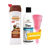 Duo Shampoo Coco Babaria más Acondicionador Due Brasiliana + Regalo