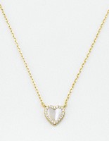COLLAR CORAZÓN NACAR GOLD
