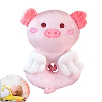 Protector anti caida cerdito angelito rosado para bebe