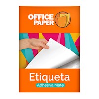 Etiqueta Mate 180g por 100 Hojas A4