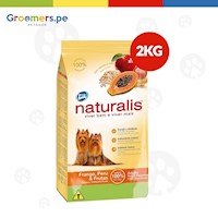 Comida para perros NATURALIS Adultos razas pequeñas frango,peru & frutas 2kg