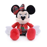 Peluche Minnie cuadros Verde/Rojo 30 cm Cromus Navidad