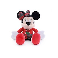 Peluche Minnie cuadros Verde/Rojo 40 cm Cromus Navidad