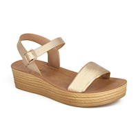 STHEF - Sandalias con correa Casual 7755 DORADO