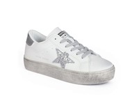 STHEF - Zapatillas Moda Zapatilla Trendy 7696 PLATA