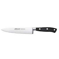 CUCHILLO COCINERO FORJADO 15 CM RIVIERA NEGRO