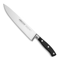 CUCHILLO COCINERO FORJADO 20 CM RIVIERA NEGRO