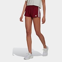 SHORT MUJER ADIDAS HM3887 (S-L) PACER 3S KNIT GUINDA