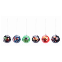 Esferas de Advengers 6 cm por 6 und Cromus Navidad