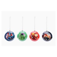 Esferas de Advengers 8 cm por 4 und Cromus Navidad