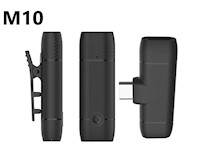 Micrófono inalámbrico puerto tipo C - Negro