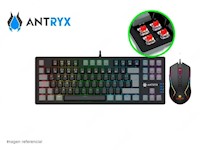 KIT ANTRYX GAMING TECLADO MECANICO + MOUSE   GC 5500  RED SWITCH