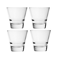 SET 4 PIEZAS  VASOS NOVARA BAJO 260ml