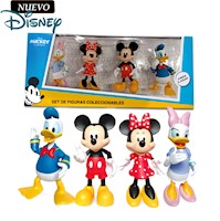 Set de Figuras Articulables Mickey Mouse y sus Amigos 4pcs