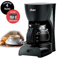 Cafetera de 4 Tazas Oster BVSTDCDR5B Negro