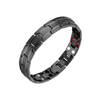 Pulsera Magnética Funcional Titanio Negro Modelo YSB-22