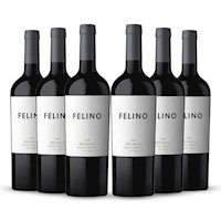 SIXPACK Vino tinto Felino malbec, Argentina