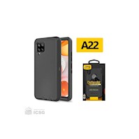 CASE OTTERBOX ANTICAIDAS NEGRO PARA SAMSUNG A22