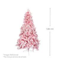 Árbol de Navidad Rosa Nevado x 1.80 MT