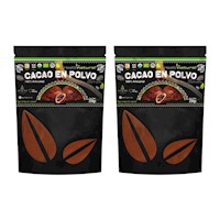 PACK 2 CACAO EN POLVO 250G HEALTHNATURAL