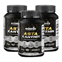 PACK 3 ASTAXANTINA 120 CÁPSULAS EDENIS HEALTH
