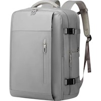 Mochila Viajera Cabinera Compartimiento Laptop - Gris