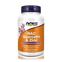 NAC, Quercetina y Zinc (90 Cápsulas Vegetales) - NOW Foods