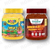 PACK 2 GOMITAS OMEGA 3 NIÑOS  + GOMITAS MACA NEGRA SOTTCORLABS