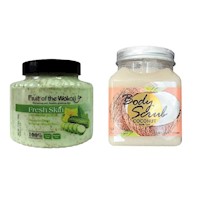 Pack de Exfoliante Corporal de Coconut y Pepino Wokali