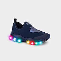 Zapatilla de Luces Roller Celebration Azul Marino para Niño - Bibi - 1217032