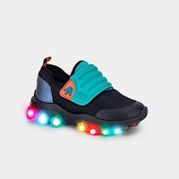 Zapatilla de Luces Roller Celebration Negro para Niño - Bibi - 1217036