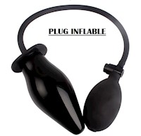 Plug anal inflable lledo de aire - NEGRO