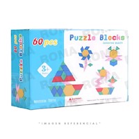 TANGRAM DE MADERA 60 PCS