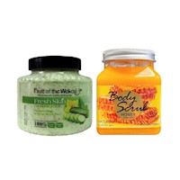 Pack de Exfoliante Corporal de Miel y Pepino Wokali