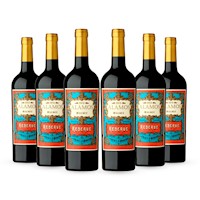 Sixpack Vino Tinto Álamos Reserva Malbec , Argentina.