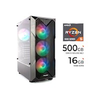 PC RYZEN 5 5600GT, 4.6GHz, 6 Núcleos / 16GB RAM (DDR4-3200MHz) / 500GB SSD M.2