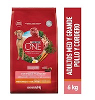 Purina ONE Adulto Cordero 6 kg