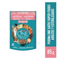 Purina One Superfoods Gato Adulto Salmón 15 unidades 85g Húmedo Salmón