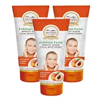 PACK 3 EXFOLIANTE FACIAL DE DURAZNO 200G NEVADA