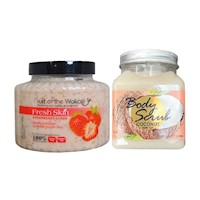 Pack de Exfoliante Corporal de Fresa + Coconut Wokali