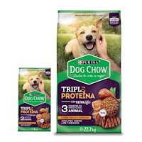 Dog Chow Triple Proteína 8 kg + Dog Chow Triple Proteína 22.7 kg