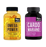 Omega Power 60 Cápsulas + Cardo Mariano 60 Cápsulas Mujer Aguaje