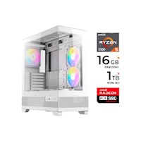 PC Gamer Ryzen 5 5500, B550M, RX 580, 16GB RAM, SSD 1TB