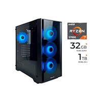 PC Gamer Ryzen 7 5700G, B550M, 32GB RAM, SSD 1TB