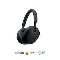 Audífonos Noise Cancelling con Bluetooth WH-1000XM5 Negro