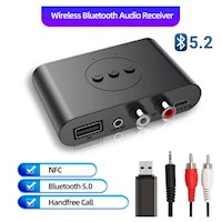 Receptor de Audio con Bluetooth 5.2 Adaptador Inalámbrico